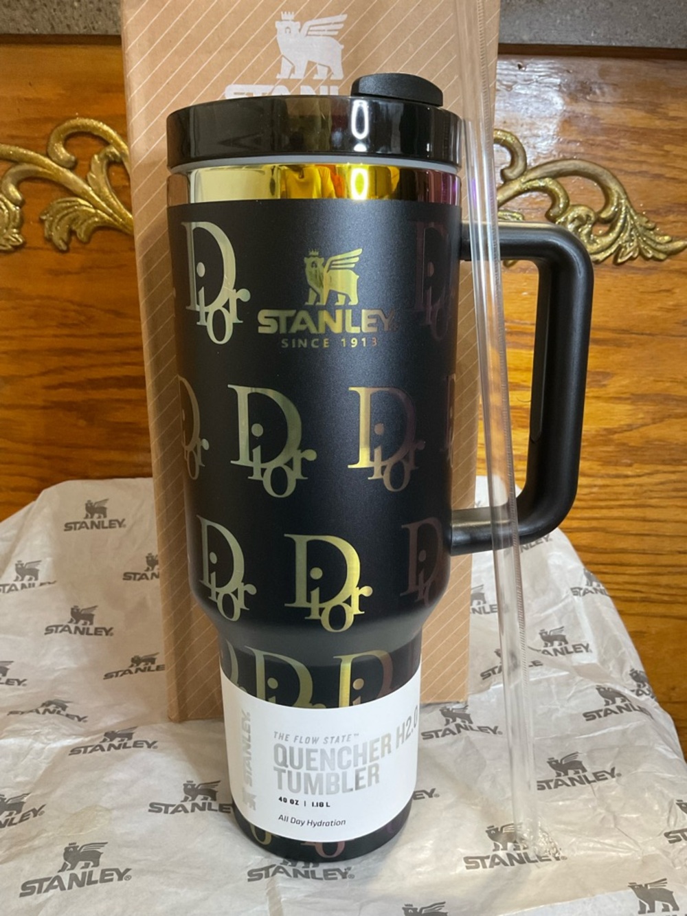 Stanley iridescent Tumbler luxury Accents 40oz